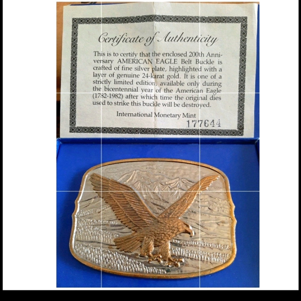 Belt buckle eagle limited addition